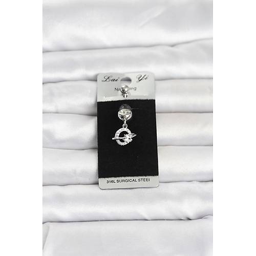 316L Cerrahi �elik Sallant�l� Y�ld�z Model G�bek Piercing