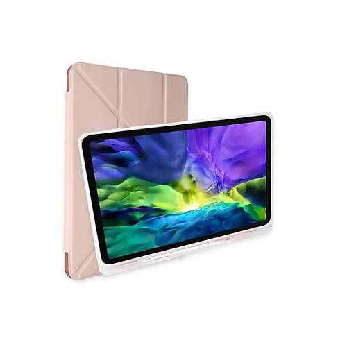 Galaxy X200 Tab A8 10.5 K�l�f Kalemlikli Mars Tablet K�l�f� - Rose Gold