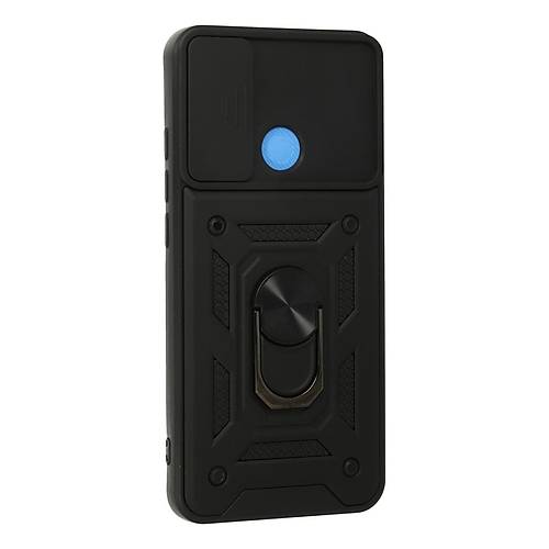 Redmi 9C K�l�f Pars Lens Y�z�kl� Silikon - Siyah