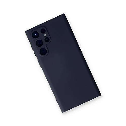 Galaxy S24 Ultra K�l�f Nano i�i Kadife Silikon - Lacivert