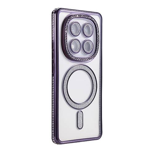 Redmi Note 14 Pro 4G Joke Simli Magneticsafe K�l�f - Derin Mor