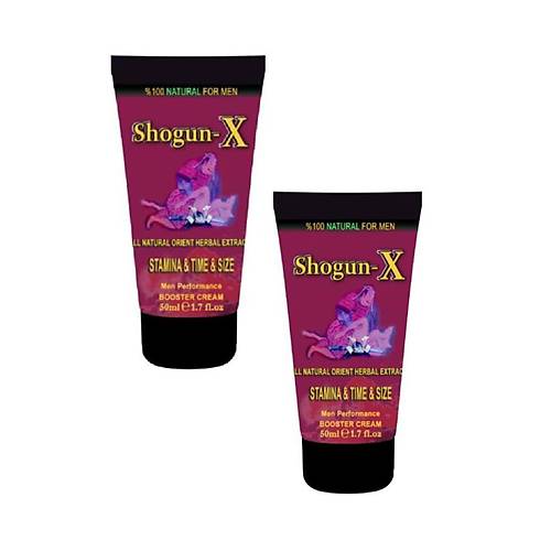 Shogun -x Extra Cream Erkeklere �zel Sertle�meye ve Gecikmeye Etkili Krem 50ml X 2 Adet