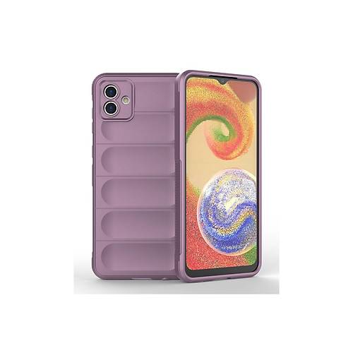 Galaxy A04E K�l�f Optimum Silikon - Mor