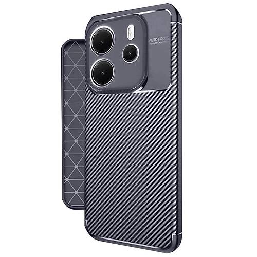 Redmi Note 14 4G K�l�f Auto Focus Karbon Kapak - Lacivert
