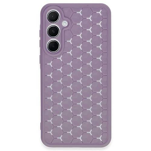 Galaxy A25 5G K�l�f Petek Silikon Kapak - Lila