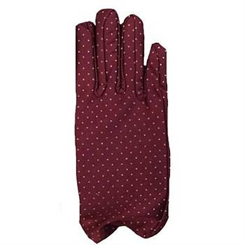 Bordo Renk Puanl� �ocuk Eldiveni