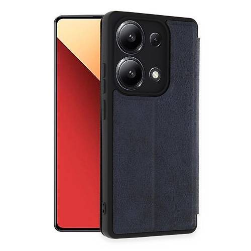 Redmi Note 13 4G K�l�f Flip Cover - Lacivert