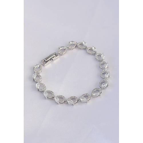 Vip Seri Pirin� Zirkon Ta�l� G�m�� Renk Arpa Model Bileklik