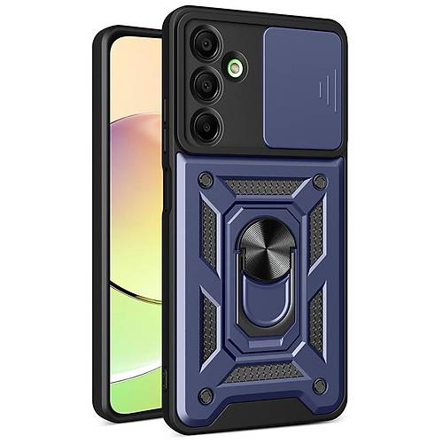 Galaxy A36 K�l�f Pars Lens Y�z�kl� Silikon - Lacivert