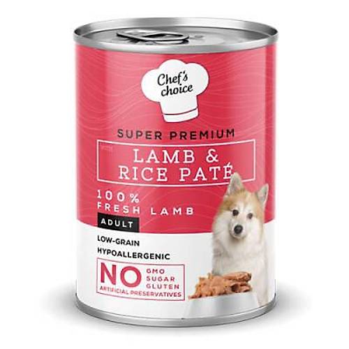 Pate Lamb Rice Kuzulu Pirin�li Yeti�kin K�pek Konservesi 400 Gr