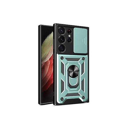 Galaxy S23 Ultra K�l�f Pars Lens Y�z�kl� Silikon - Ye�il
