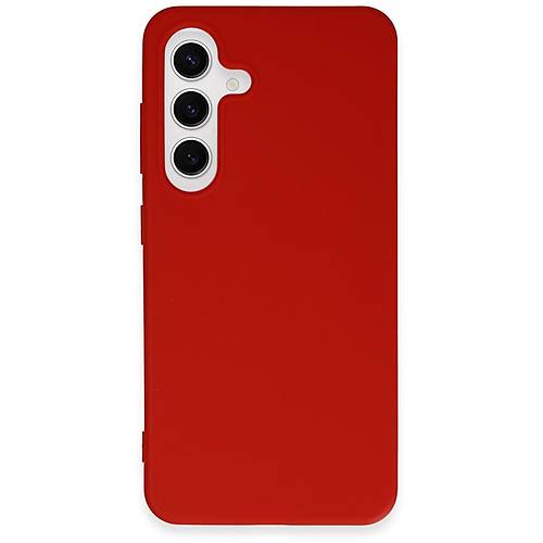 Galaxy S24 K�l�f First Silikon - K�rm�z�