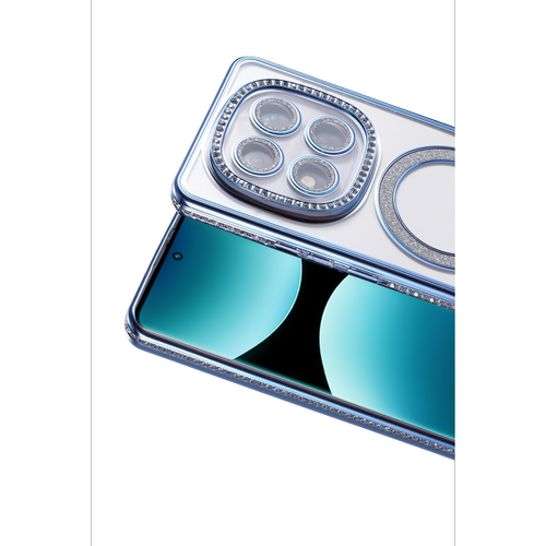 Redmi Note 15 Pro Plus 5G Joke Simli Magneticsafe K�l�f - Mavi