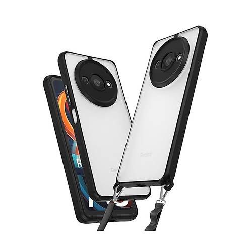 Redmi A3 4G K�l�f Penta Silikon K�l�f - Siyah