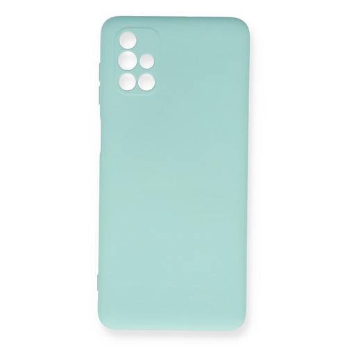 Galaxy M51 K�l�f Nano i�i Kadife Silikon - Turkuaz