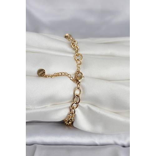 316L �elik Gold Renk  ve Dorikal� Kad�n Bileklik