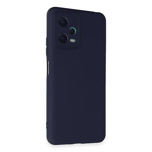 Redmi Note 12 5G K�l�f Nano i�i Kadife Silikon - Lacivert