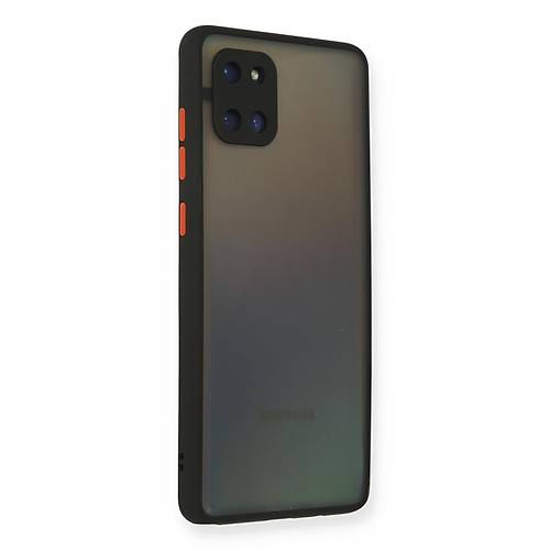 Galaxy A81 / Note 10 Lite K�l�f Montreal Silikon Kapak - Siyah