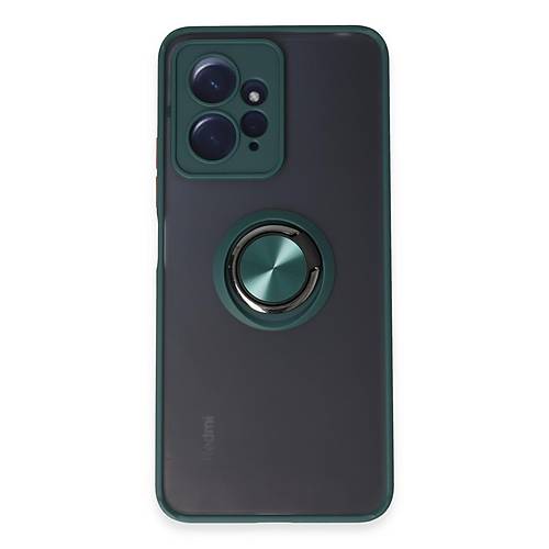 Redmi Note 12 4G K�l�f Montreal Y�z�kl� Silikon Kapak - Ye�il