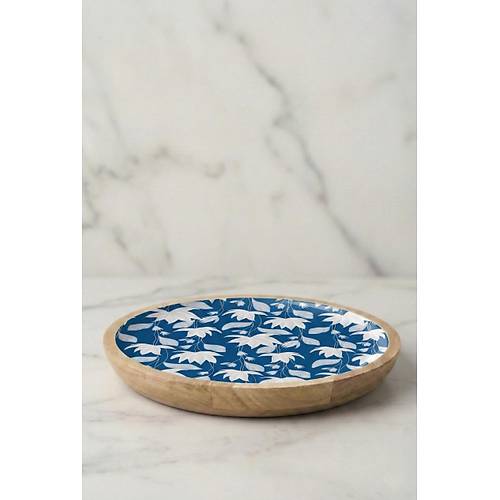 Mango Agac� Servis Taba�� & Sunum Taba�� 25 Cm Desenli