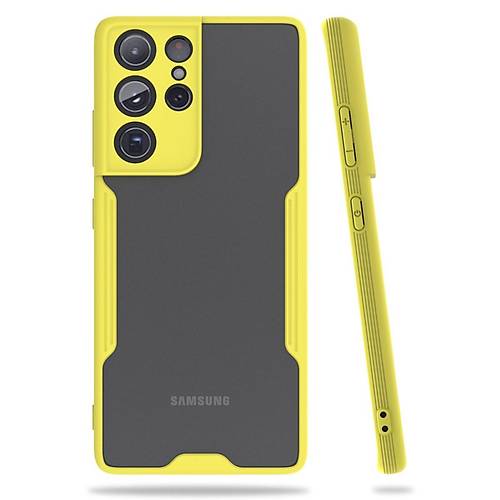 Galaxy S21 Ultra K�l�f Platin Silikon - Sar�