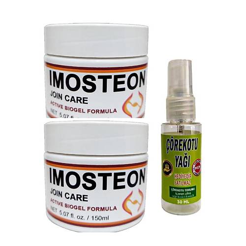Imosteon Rahatlat�c� Masaj ve Bak�m Kremi 150 ml X 2 ad+��rek Otu Ya�� ile 30 ml