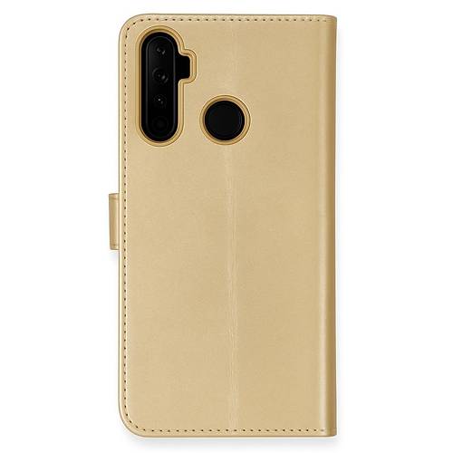Realme 6i K�l�f Trend S Plus Kapakl� K�l�f - Gold