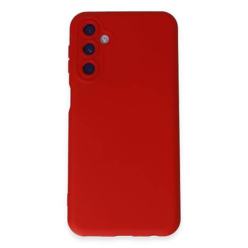Galaxy M34 5G K�l�f Nano i�i Kadife Silikon - K�rm�z�