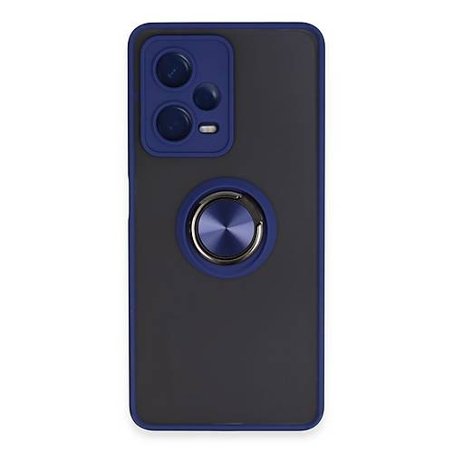 Redmi Note 12 5G K�l�f Montreal Y�z�kl� Silikon Kapak - Lacivert
