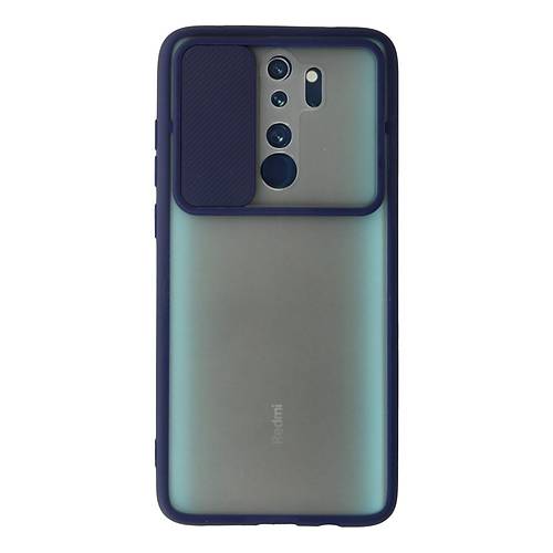 Redmi Note 8 Pro K�l�f Palm Buzlu Kamera S�rg�l� Silikon - Lacivert