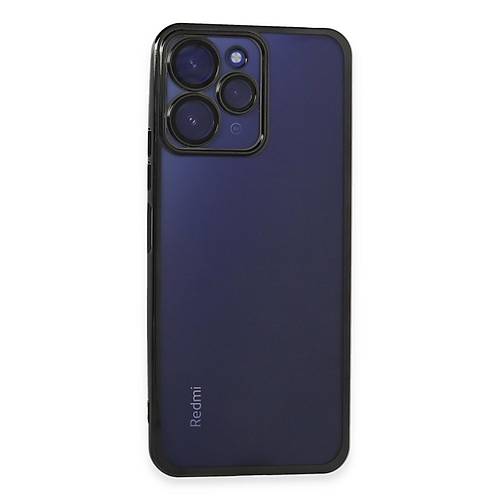 Redmi 12 K�l�f Razer Lensli Silikon - Siyah