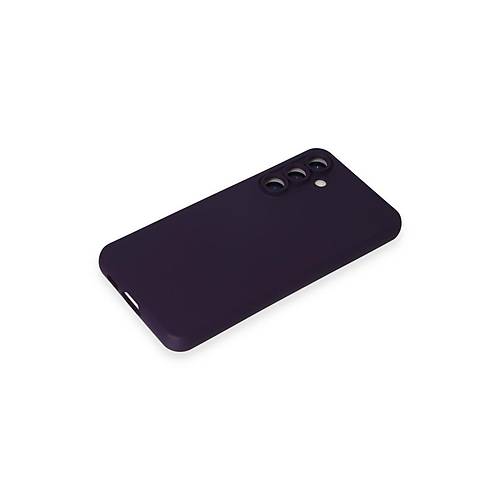Galaxy S23 FE K�l�f Nano i�i Kadife Silikon - Mor