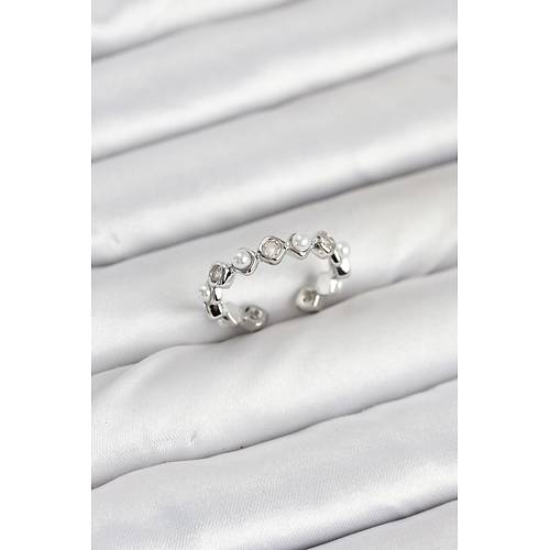 Pirin� G�m�� Renk Zirkon Ta�l� �ncili Kad�n Y�z�k