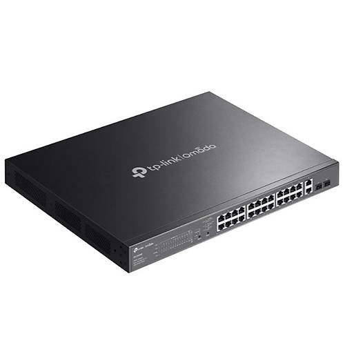TP-LINK OMADA ES228GMP 28 PORT GIGABIT + 2XGIGABIT SFP Y�NET�LEB�L�R 384W POE METAL KASA SWITCH
