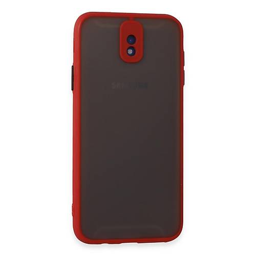 Galaxy J7 Pro / J730 K�l�f Montreal Silikon Kapak - K�rm�z�