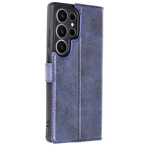 Galaxy S25 Ultra K�l�f Trend S Plus Kapakl� K�l�f - Lacivert