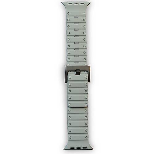 Watch 42mm Magnus M�knat�sl� Silikon Kordon - Gri