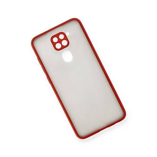 Redmi Note 9 K�l�f Montreal Silikon Kapak - K�rm�z�