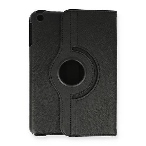 iPad Mini 1 K�l�f 360 Tablet Deri K�l�f - Siyah