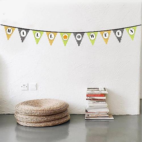 Cad�lar Bayram� Kabak Temal� Halloween Yaz�l� Banner S�s Flama 3 Metre