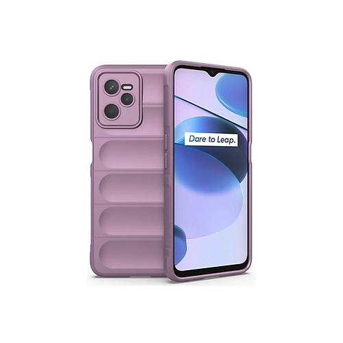 Realme C35 K�l�f Optimum Silikon - Mor
