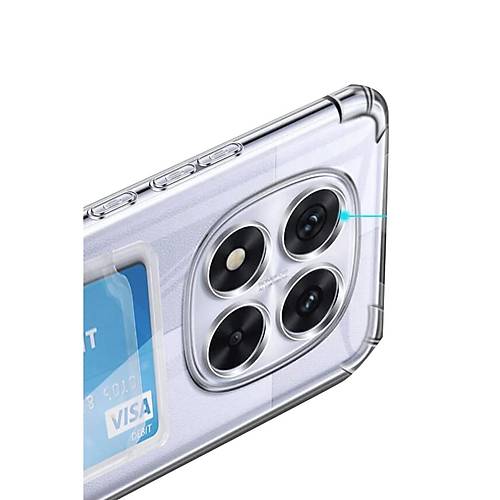Redmi Note 14 Pro 5G K�l�f Kart �effaf Silikon - �effaf