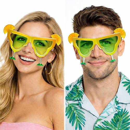 Margarita Bardak �eklinde Parti G�zl��� Sar� 16x8 cm