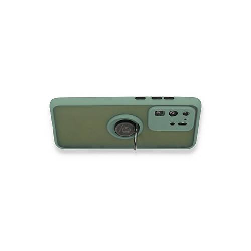 Galaxy S20 Ultra K�l�f Montreal Y�z�kl� Silikon Kapak - Ye�il