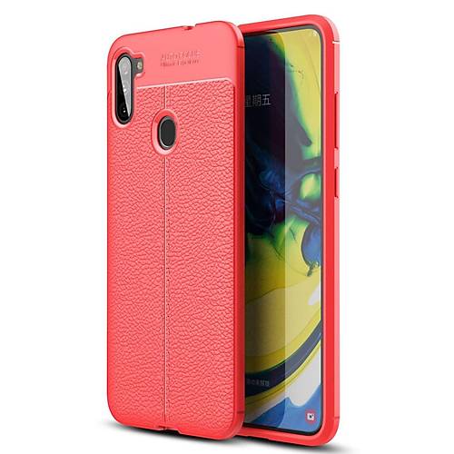Galaxy A11 K�l�f Auto Focus Kapak - K�rm�z�