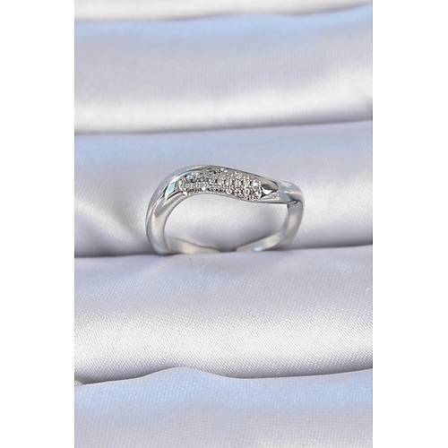 Pirin� G�m�� Renk Zirkon Ta�l� Kad�n Y�z�k