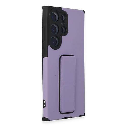 Galaxy S23 Ultra K�l�f Mega Standl� Silikon - Lila