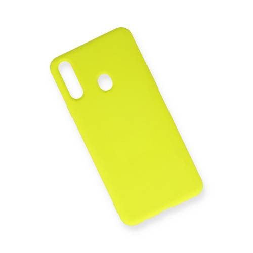 Galaxy A20S K�l�f Nano i�i Kadife Silikon - Sar�