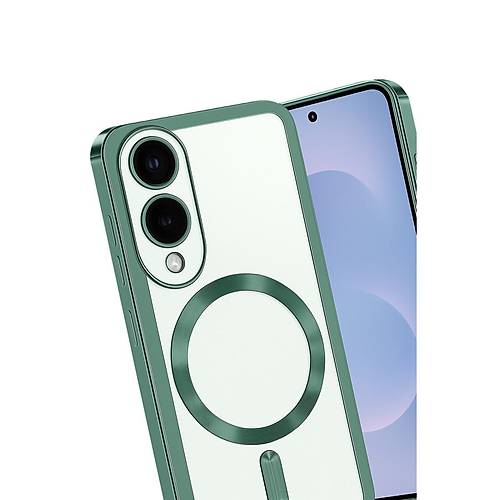 Galaxy S25 Edge Kross Magneticsafe Kapak - Koyu Ye�il