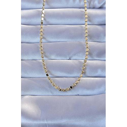 Pirin� Gold Renk Par�al� Ezme Kolye